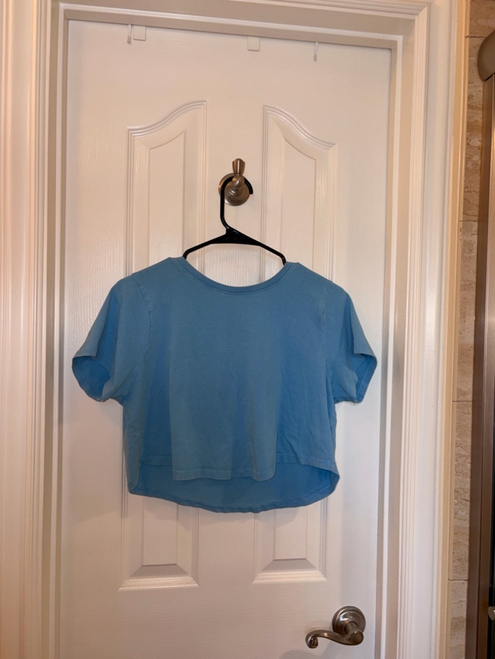 PacSun Light Blue Cropped Tee